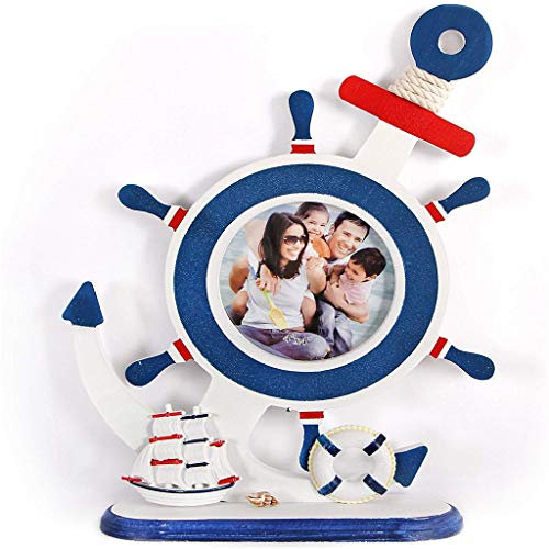 Molinter Bilderrahmen Holz Maritime Fotorahmen Vintage Foto DIY Kreativ Bilder Rahmen Wandschmuck
