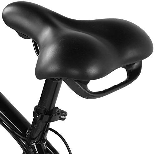 Fahrradsitz PU Leder Fahrradsattel Ergonomischer Stoßdämpfender Mountainbike-Sattelsitz Dickes und Weiches Fahrradkissen