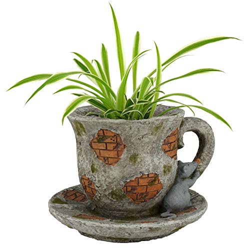 abc HOME | Pflanztopf Tasse | Stein-Optik