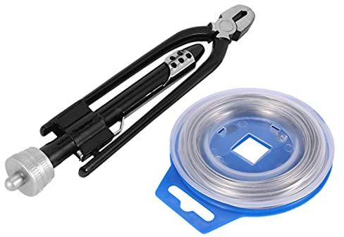 Bopfimer 6 Inch Wire Twisting Twister Side Cutting Lockwire Pliers with 25 Feet Steel Wire