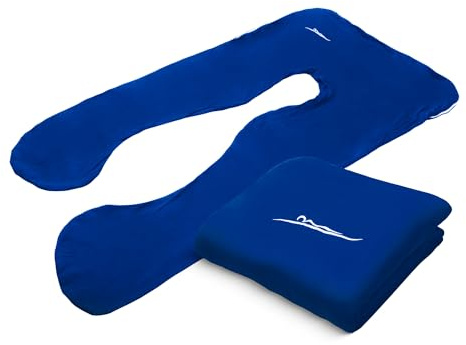 MAKOSAS New KomfortKissen ORIGINAL Ersatzbezug (Blau, Baumwolle)