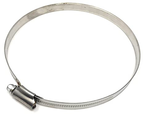 1x Edelstahl Schlauchschellen, 150mm Rohrschellen 130/150mm, Ring Rohr 11 mm voll Edelstahl