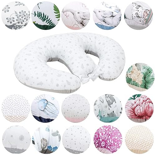 Bellochi Growing in style Stillkissen Zwillinge, Stillkissen XXL, Nursing Pillow - Schwangerschaftskissen, Stillkissen groß, Stillhörnchen Baby - Multifunktionale Zwillingsstillkissen Copse
