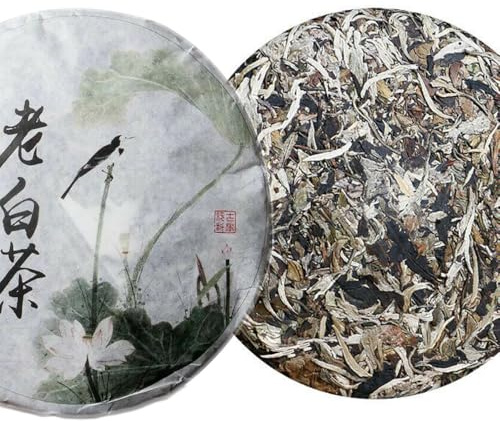 357g thé bourgeon chinois Yunnan thé blanc Pu'er thé gâteau
