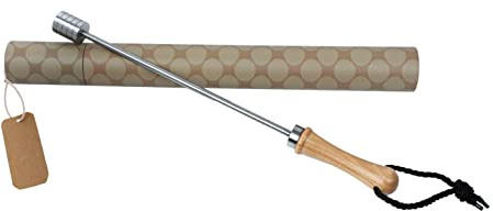Beerspike Beer Caranelizer - Caramellizzatore per birra, scalda birra, manico in legno, 100% per alimenti adatti e in acciaio inox