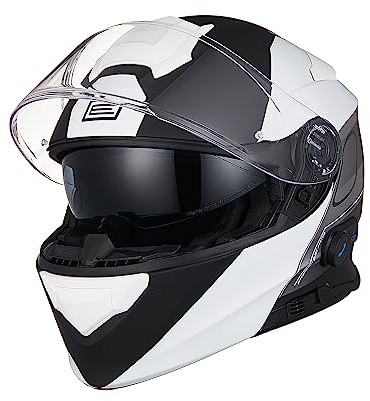 ORIGINE Motorradhelm Bluetooth Klapphelm Integralhelm Mit Doppelvisier ECE 2206