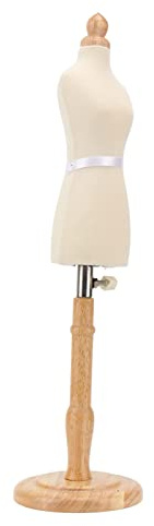 Mini Busto di Manichino Femminile, Forma di Abito Femminile Appuntabile Regolabile in Altezza per Esposizione di Abbigliamento con Forniture per Nozioni di Cucito
