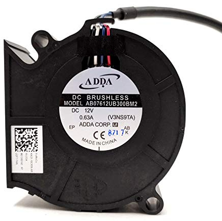 cooling fan AB07612UB300BM2,Server Cooler Fan AB07612UB300BM2 12v 0.63A, motherboard CPU intelligent pwm side-blown turbo mute fan for 75x75x30mm 4-wire
