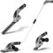 Tijeras de Césped con Batería 7,2 V, 2000 mAh, 2 en 1, Tijeras de Césped con Mango Telescópico, Batería Recargable y Cargador para Césped de Jardín,Gris