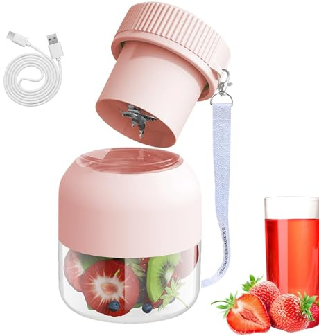 Juice Extractor - Ice Crusher Squeezer, Juicer Machines | 800ml Juice Blender, Refillable Juicer Cup, Cordless Juice Squeezer, Juice Machine for v