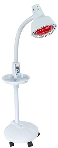 Begoniape Lampe infrarouge 275 W chauffante réglable minuterie roues Lumière pour soulager la douleur compartiment de rangement dix niveaux de température