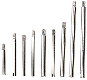 ernestry Watch Strap Pins 50Pcs Watch Pins Watch Strap Pins Screw Repair Tool Strap Repair Kit 10 Sizes Metal Band Link Pins Strap Screw Set with Storage Box Watch Repair Tool Accessories