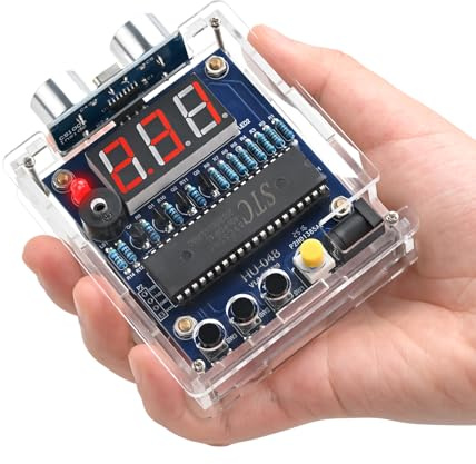 ElektoLoter HC-SR04 Ultraschall Entfernungsmesser Löt Bausatz für Schule | 0-4M DIY Distanzsensor Lötbausätze, STEM Elektronik Bausatz, Lötprojekte für Lernen zu Hause und in der Schule
