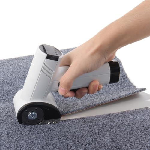 Forbici Elettriche, Taglierina Per Cartone Portatile 420 R/Min Taglierina Elettrica Per Cartone Con Interruttore Di Sicurezza, Luce Led E Lame Di Ricambio Per Cartone, Moquette, Feltro, Pelle