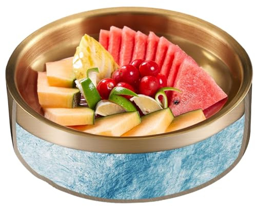 Keep Cold Server Stainless Steel Salad Bowl, Outdoor Serving Dish, Heavy Duty Party Equipment, Distinctive Drink Item | Reliable Food Cooler For Salsa In Barbec
