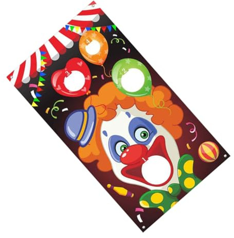 GARVALON Gioco di Lancio Sacchi di Sabbia Bandiere da Circo Sospese, Set 3 Pezzi in Poliestere Leggero per Feste e Carnevale, Gioco Interattivo e Famiglia All’aperto Colore Colore Casuale