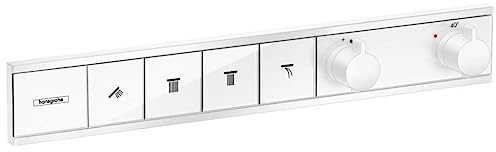hansgrohe Unterputz Thermostat RainSelect (für 4 Funktionen) Mattweiß