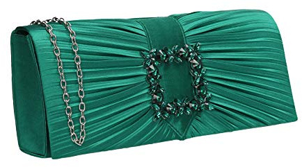 SwankySwans Bolso de mano Chloe para mujer, M, Green, Medium