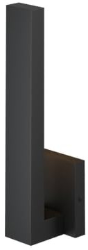 Lindby LED Wandleuchte außen Isadore (spritzwassergeschützt (Modern) in Schwarz aus Aluminium (1 flammig,) - Außenwandleuchten Wandlampe Led Außenlampe Outdoor für