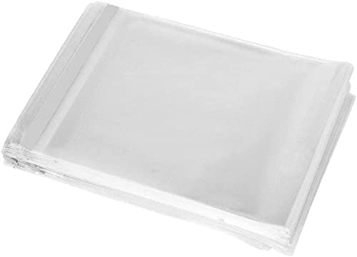 Selbstklebende Zellophanbeutel, quadratisch, rechteckig, ideal zum Basteln, Aufbewahren, Geschenke, Karten, Amazon-FBA-Verpackungen (A6-113 x 156 mm), 50 Stück