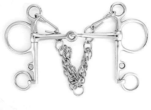 Edelstahl Kimberwicke Bit Mouth Low Leverage Horse Kaumaul Roller (马嘴长125MM)