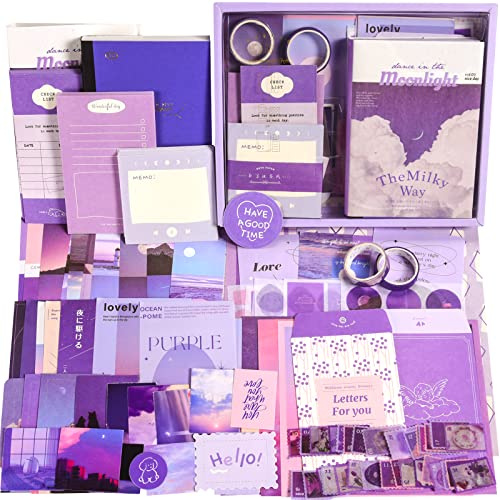 Scrapbook Zubehör Kit, 351 Stück Bullet Journaling Zubehör und Junk Journal | mit Journaling Zubehör, Vintage Scrapbook Papier Scrapbook Stickers, Scrapbook Set DIY Schulsachen Aesthetic für Frauen