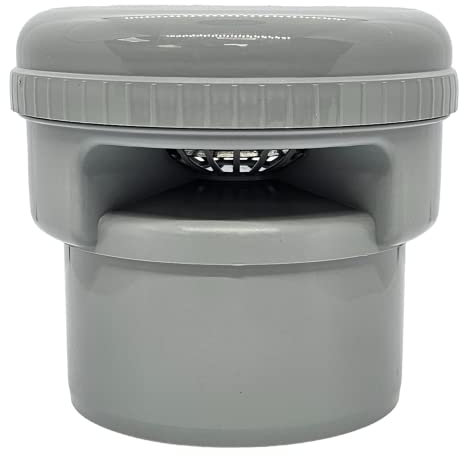 Duraplast UK™ Air Admittance Valve 110mm Light Grey- Universal Vent Pipe Valve for Push Fit & Solvent Weld Systems - Durable, Maintenance-Free, and Easy to Install - Prevents Sewer Gas Backflow