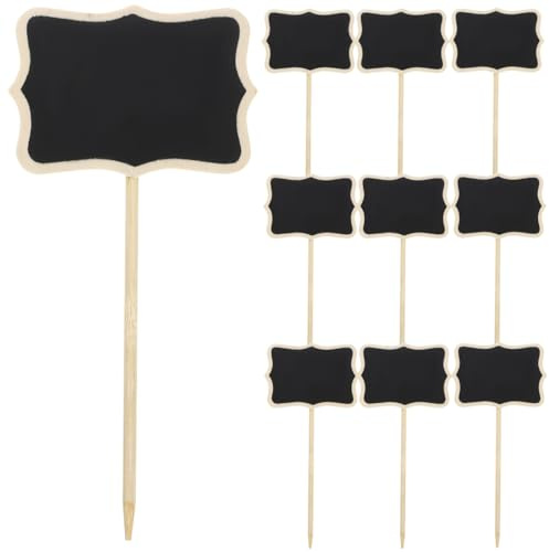 MAGICLULU Mini Kreidetafeln 10 Stück Kleine Tafeln Zum Beschriften Für Preisschilder Nachrichtentafeln Pflanzenschilder Tischnummern Für Garten Hochzeit Weihnachten Und Zuhause