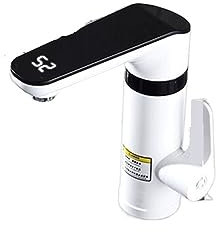 TAITUS Grifo de Agua sin Tanque instantáneo, Grifo de Calentador de Agua eléctrico instantáneo for Lavabo, Cocina, Grifo de Agua Caliente sin Tanque, grifos de Agua Caliente y fría