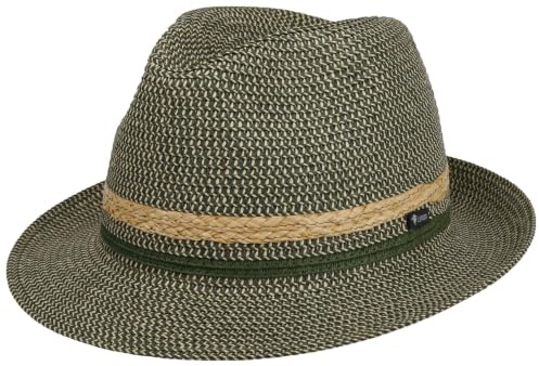 SOMBREROSHOP Costanzo Bogart Sombrero Fedora de Paja Hombre Primavera Verano