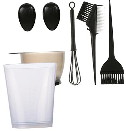 Ipetboom Messbecher-set Zum Haarefärben 6-teilig Schwarz Messbecher Zum Färben Friseurzubehör