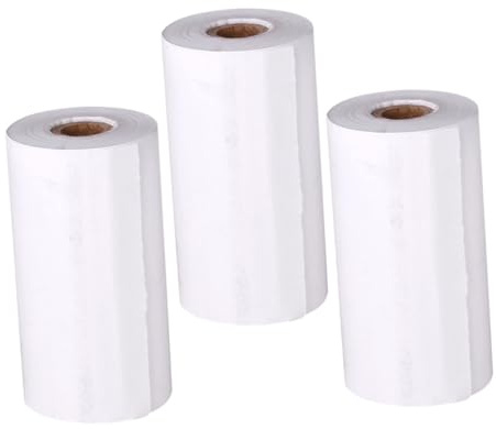 COHEALI Papierrolle 3 Kamerapapier Mini-druckerpapier Thermopapier Für Sofortbildkameras Nachfüllen Fotodrucker Thermopapier Thermobonpapier Für Thermodrucker Quittungspapier Weiß