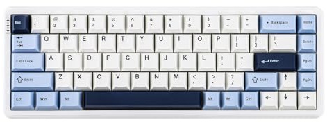 MechLands AK680 MAX 3 Modi Wireless Gaming Keyboard mit 8K Polling Rate, Rapid Trigger Magnetic Keyboard mit Hall-Effekt Schalter, Top Struktur, RGB, QWERTY (Weiß)