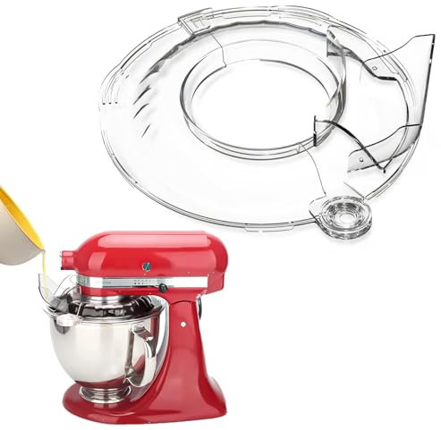 Profi-Spritzschutz für Kitchen Aid 4,5-5 QT, Pouring Shield Kompatibel mit 4,3 und 4,7/4,8 Litern Edelstahl, Spülmaschinenfest, Lebensmittelqualität
