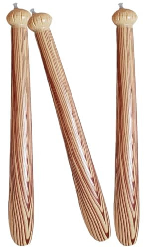 GARIOUANS Aufblasbare Baseballschläger 3 Stück 80cm PVC Kinder Jubelsticks Partyzubehör Holzdesign