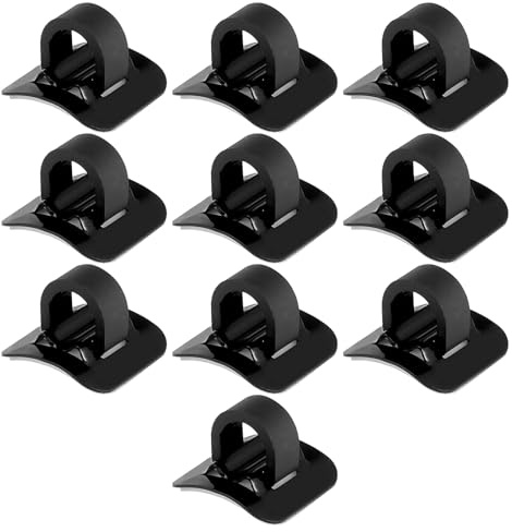 Kabelclips für Fahrräder – 10 Sets robuste Kabelklemmen, Kabelführung für Fahrräder | Routing-Clip aus Aluminium, Organizer-Kit für Rahmen Aufkleber unter der