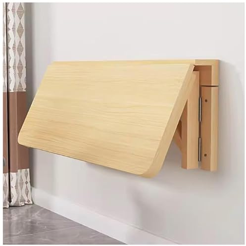 Tavolo A Scomparsa da Muro Cucina, Tavolino Pieghevole, Scrivania in Legno da Parete,100x60cm
