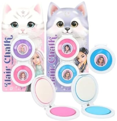 1 Set TOPModel Haarkreide-Set Beauty and Me, 2 Farben pro Set, 2,1 g je Farbe, Leicht auswaschbar