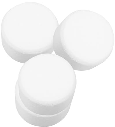 WRITWAA Manichini per Torte in Schiuma 4 Pezzi 10 Cm Diametro x 5 Cm Altezza Supporti per Esercitarsi nella Decorazione Pasticceria Accessori per Fotografia Decorazioni per Feste