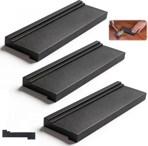 Set da 3 Blocchi di Battitura per Pavimenti in Laminato,Jicyor Blocchi di Battitura a Multi-Scanalature per Installazione Pavimenti in Legno Utensile 3-in-1 per Pavimenti e Battiscopa