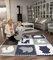 Stylische Puzzlematte Baby 180 x 180 cm Wald, 9 XXL-Platten à 60x60cm – 20% dickere & weichere Puzzlematte für Kinder – schadstofffreie, geruchlose, Pflegeleichte Baby Krabbelmatte, Puzzlematte Boden