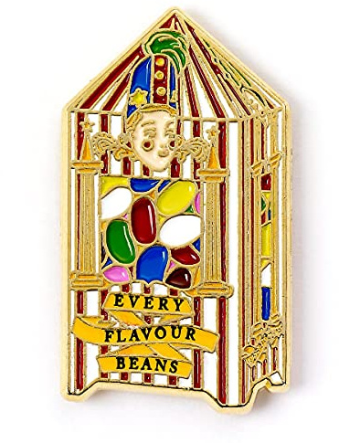 Harry Potter Offizieller Bertie Botts Anstecknadel von The Carat Shop, Einheitsgröße, Zink, Ohne Edelstein