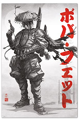Grupo Erik Star Wars Boba Fett Poster - 36 x 24 inches / 91.5 x 61 cm - Star Wars Poster - Shipped Rolled Up - Cool Posters - Art Poster - Posters & Prints - Wall Posters