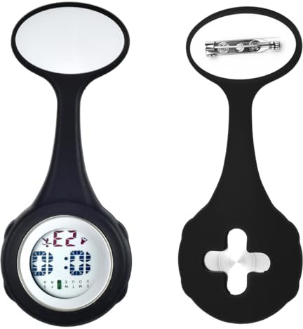 Avaner Krankenschwesteruhr Multifunktion Digital Silikon Pflegeruhr Analog Quarzwerk FOB Schwesternuhr für Damen Herren