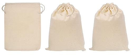 PATIKIL 20 x 15 cm myntväska för pengar, 3-pack bankinsättningsbyte transitväskor kassaväska med dragsko valutaväskor presentväska stil 2, beige