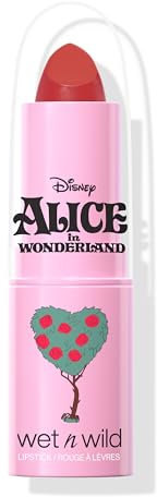 Wet n Wild Alice nel Paese delle Meraviglie, Rossetto Pigmentato a Lunga Durata con Finish Satinato Setoso, Arricchito con Vitamina E, Tonalità Painted Roses