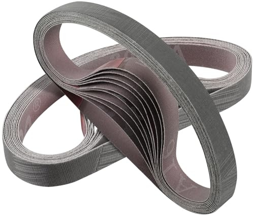 Sruhrak knivslipband 12,5 x 305 mm – 10 stycken 1 200 finkornig ersättning slipband set kompatibel med Work Sharp Knife & Tool Sharpener