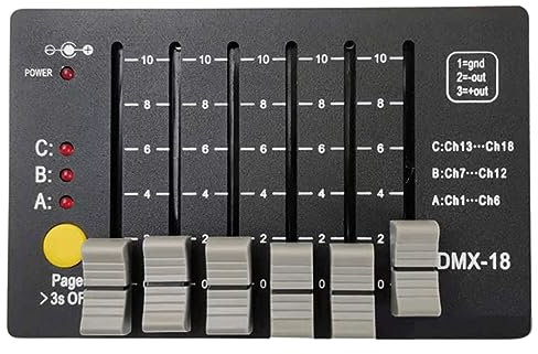 1 Stück Mini-Controller-Ausrüstung mit Batterie, DJ-Show, Pub, Club, KTV, Bar, Partybeleuchtung, EU-Stecker
