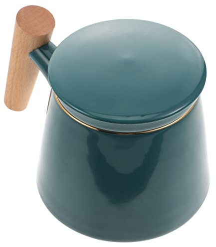 Cabilock Tazas para Té Taza De Té De Cerámica Filtro De Separación Fácil De Usar Mango De Madera Suave Y Cómodo Separación De Té Y Agua
