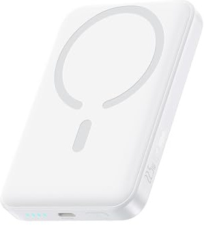 Baseus Enerfill MagSafe Powerbank 10000mAh 22,5W Magnetic Power Bank USB C, Caricabatterie Portatile Wireless Esterno Batteria Mini Compatibile con iPhone 16/15/14/13/12/Pro/Pro Max Series,Bianca